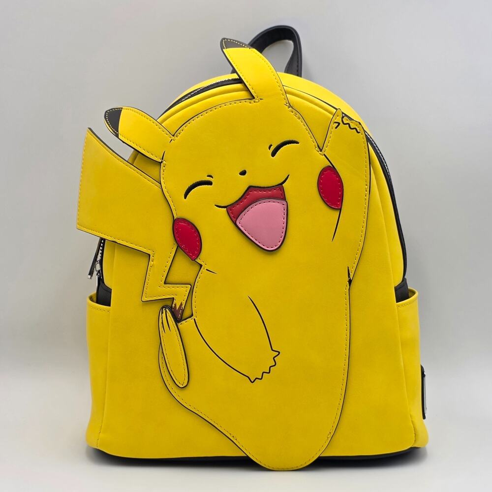 Loungefly Pokemon Pikachu Smiling Mini Backpack New
